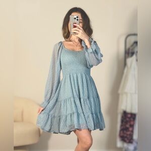 xs | new with tags altar'd state swiss dot smocked baby doll dress